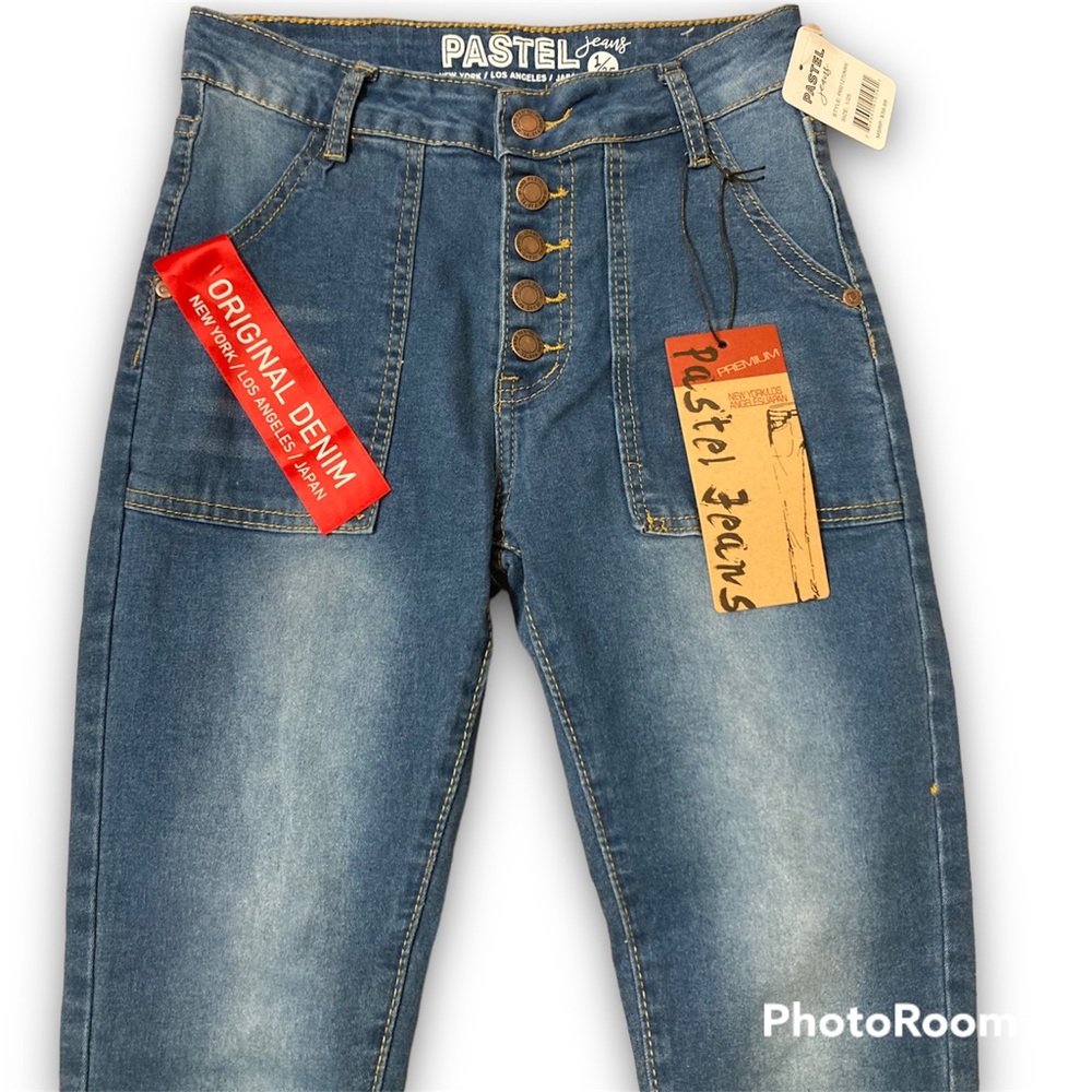PASTEL JEANS | NWT High Rise Medium Wash Skinny Jeans - Picture 3 of 7
